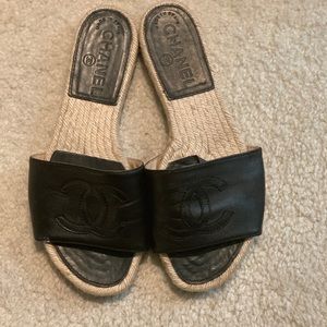 Authentic Chanel Slides